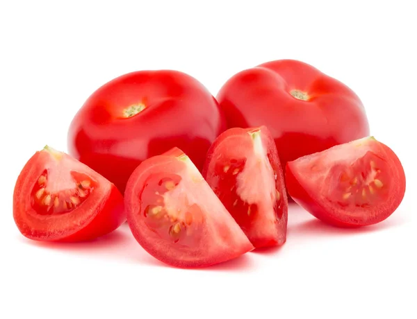 Fresh ripe tomatoes  isolated — Stock Photo, Image