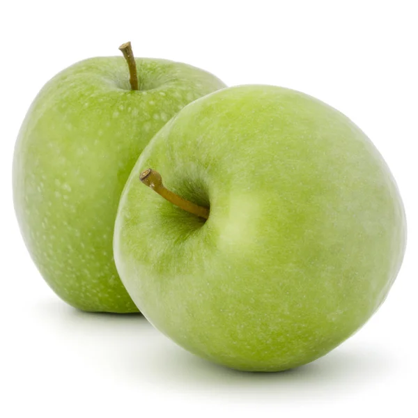 Stapel van groene appels — Stockfoto