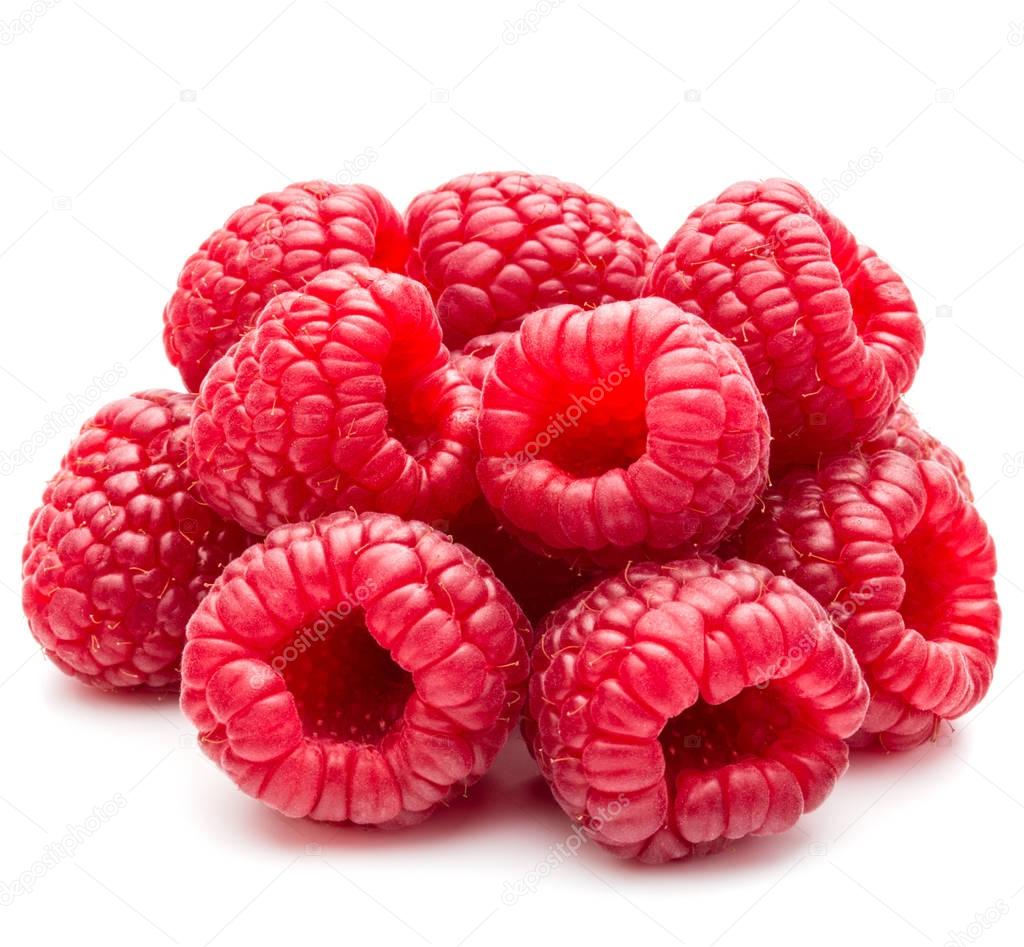 Fresh ripe raspberries 
