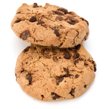 Çikolata parçacıklı kurabiye.