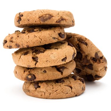 Çikolata parçacıklı kurabiye.