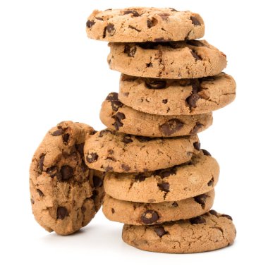 Çikolata parçacıklı kurabiye.