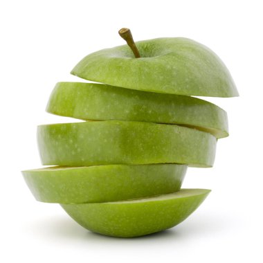 Yeşil elma dilimli