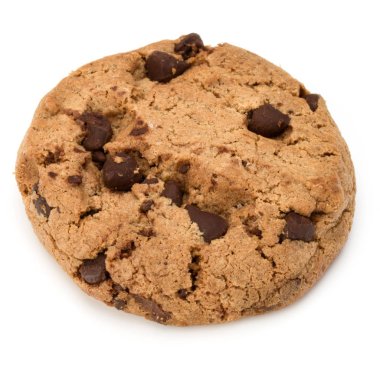 Çikolata parçacıklı kurabiye. 