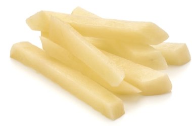 Şeritler dilimlenmiş patates 