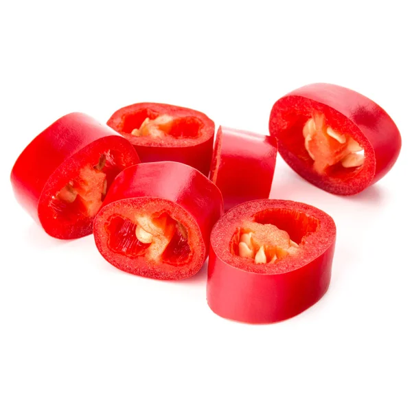 Szeletelt piros chili — Stock Fotó