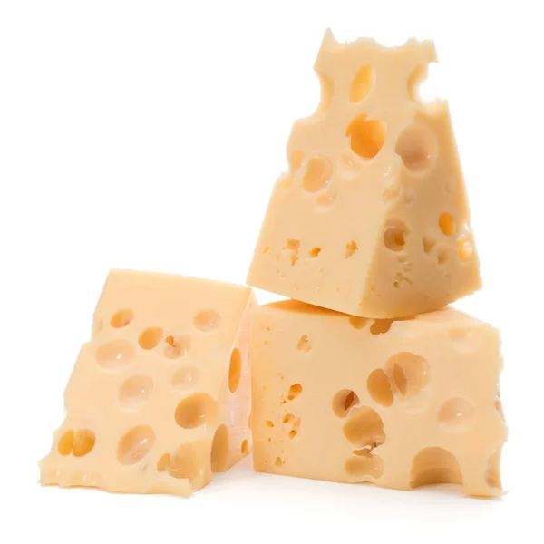 Čerstvý sýr bloky — Stock fotografie