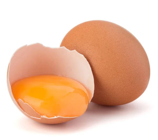 Gebroken ei in de "eggshell" — Stockfoto