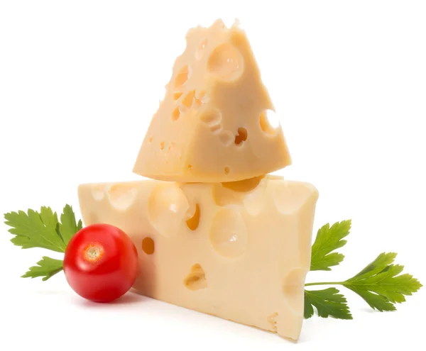 Fresh cheese blocks — Stock Photo, Image