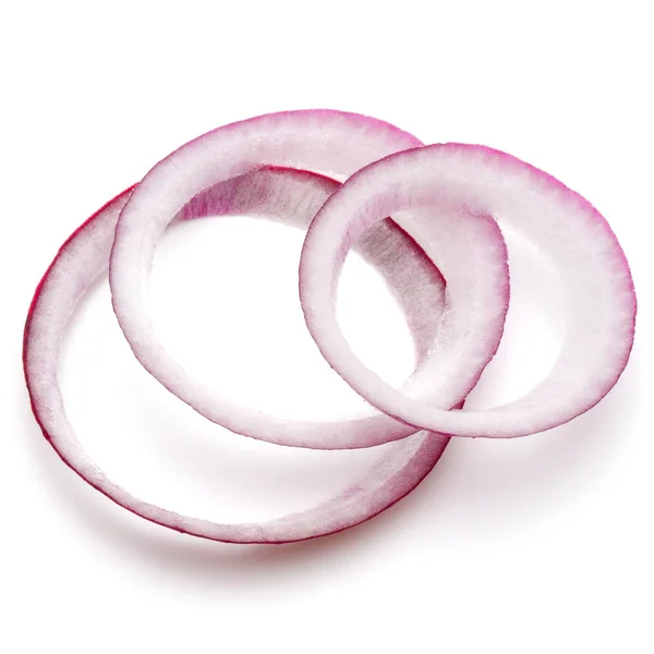 Red onion rings — Stock Photo, Image