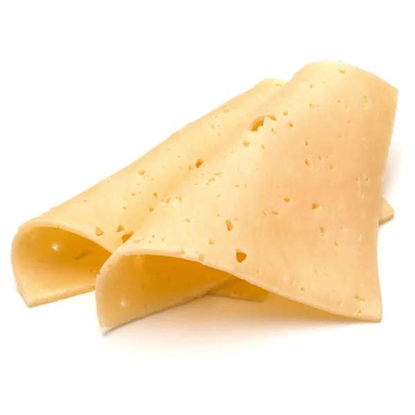 Pilha de fatias de queijo — Fotografia de Stock