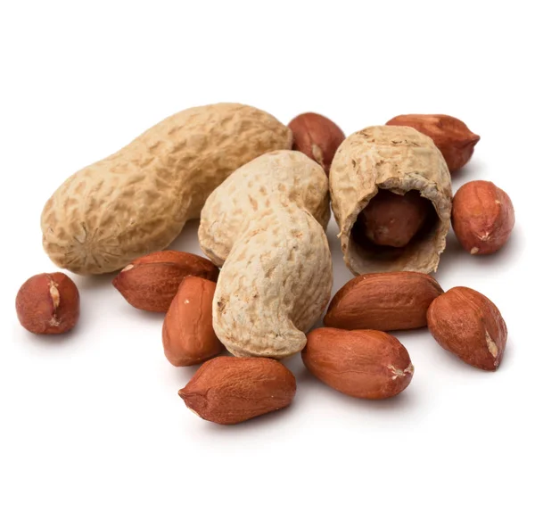 Öppnas och hela jordnötter — Stockfoto