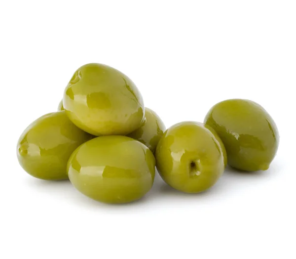 Pile of green olives — Stock Photo, Image