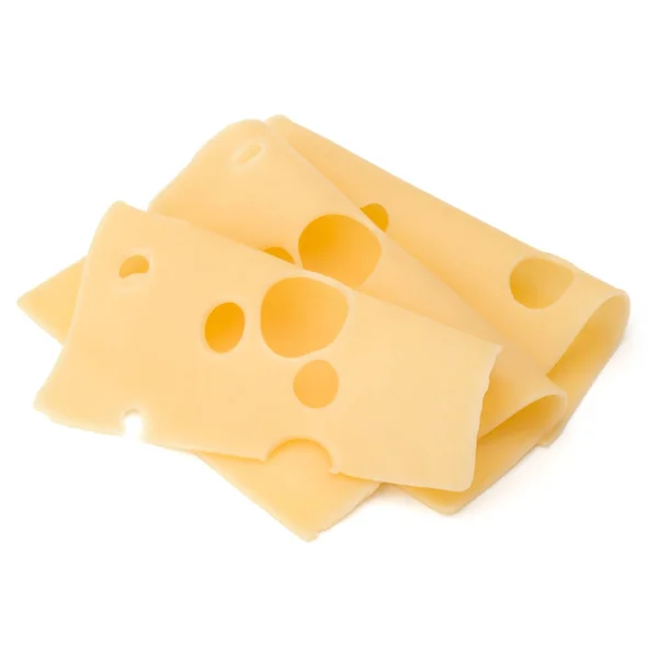 Pile of cheese slices — Stock Photo, Image