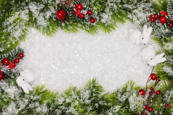 Weihnachtsgrußkarte Stockfoto