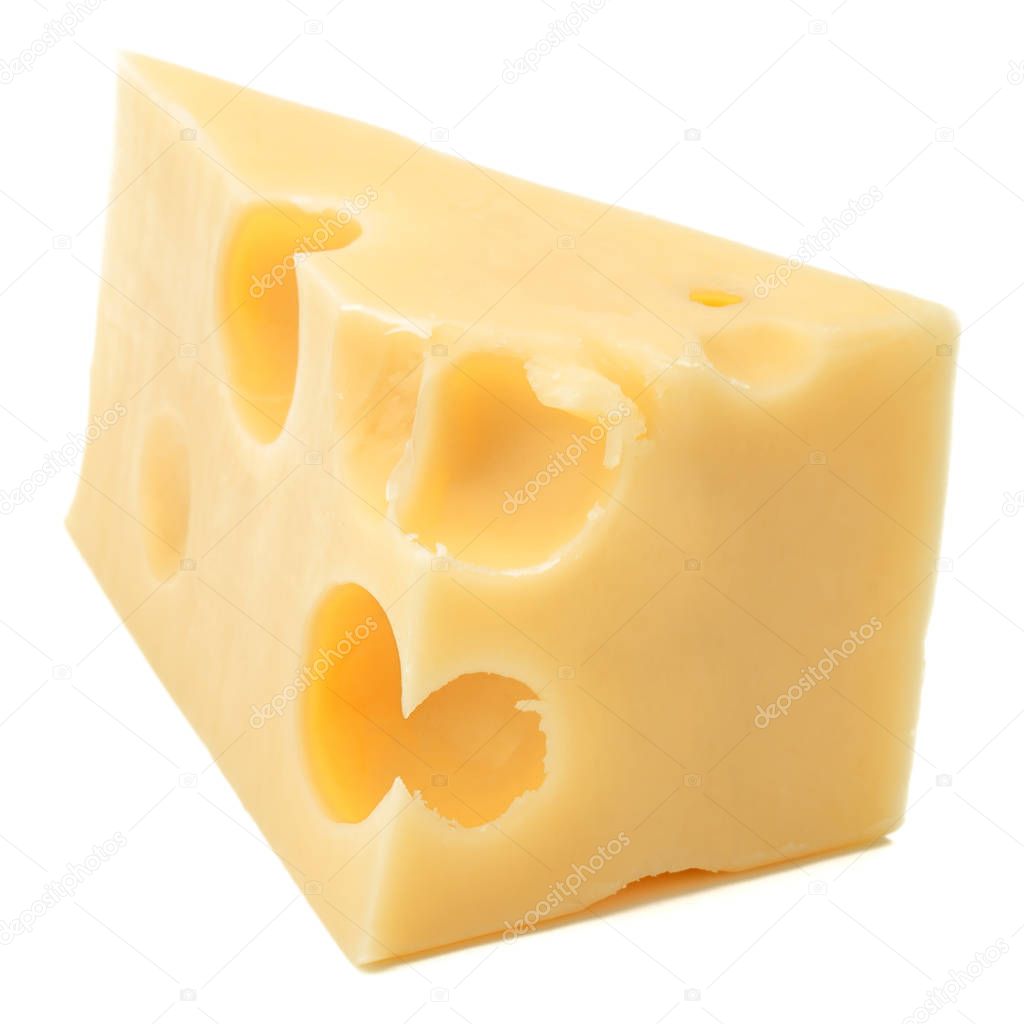 Block of fresh cheese 