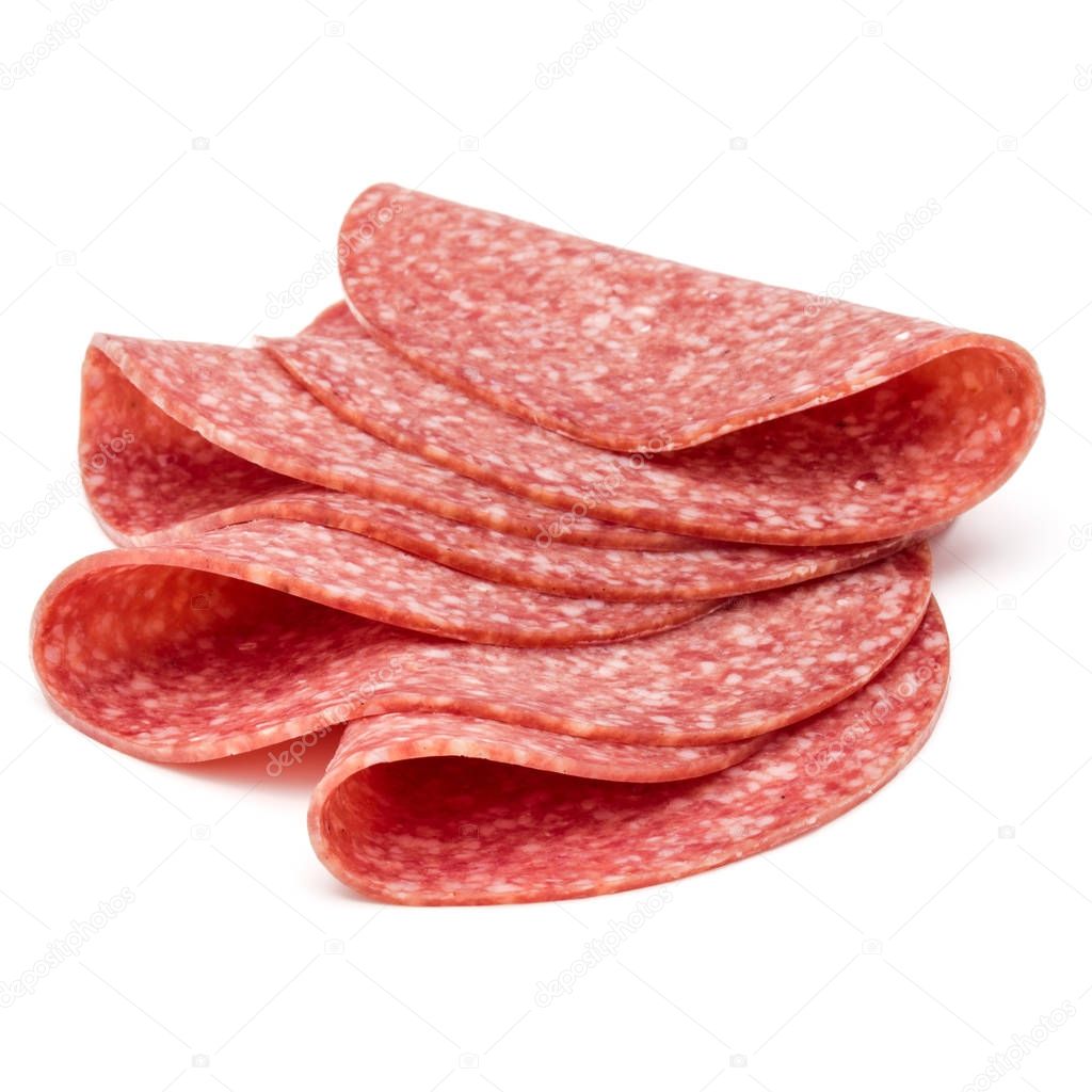 Salami smoked sausage slices 