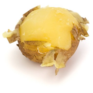 Soyulmuş patates haşlanmış 