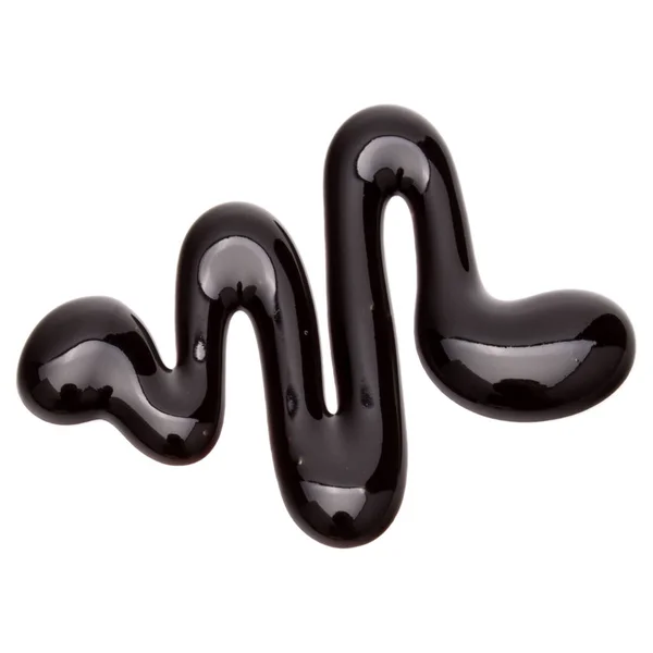 Chocolate syrup drop — Stock Photo, Image