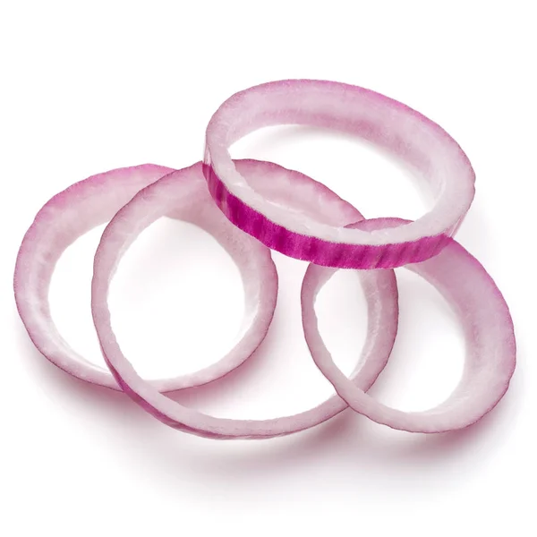 Red onion rings — Stock Photo, Image