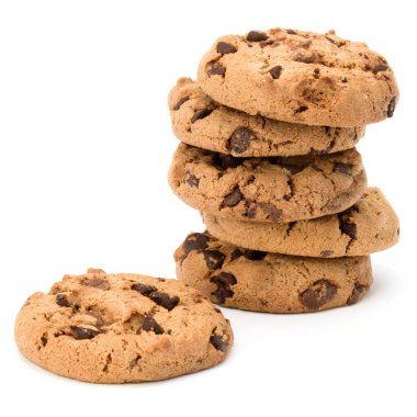 Çikolata parçacıklı kurabiye.