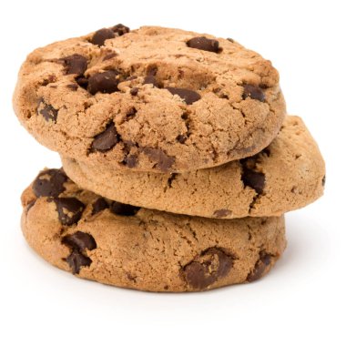 Çikolata parçacıklı kurabiye.