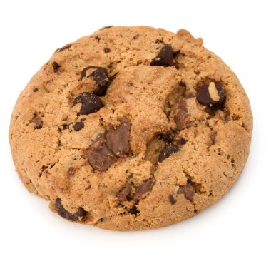 Çikolata parçacıklı kurabiye. 