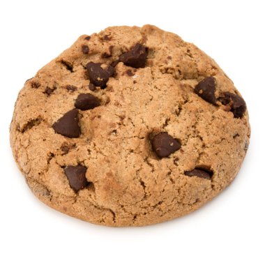 Çikolata parçacıklı kurabiye. 