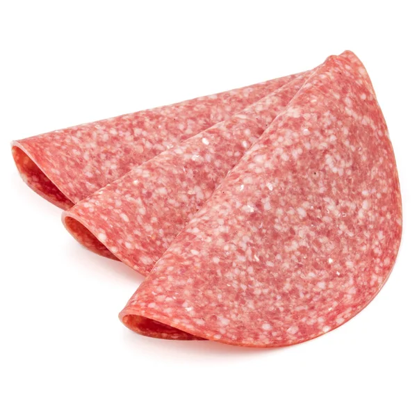 Salami smoked sausage slices — Stock Photo, Image