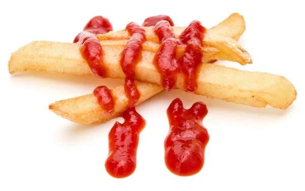 Frites au ketchup — Photo