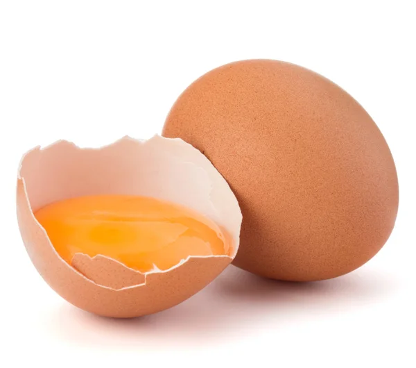 Gebroken ei in de "eggshell" — Stockfoto