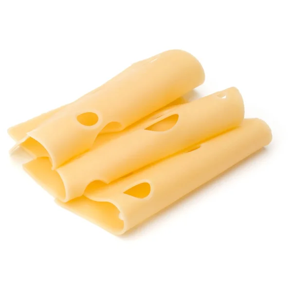 Pilha de fatias de queijo — Fotografia de Stock