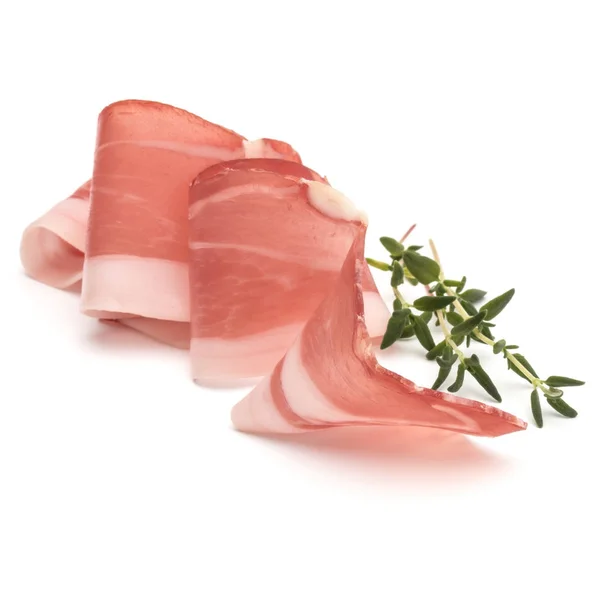 Włoskiego prosciutto crudo lub jamon — Zdjęcie stockowe