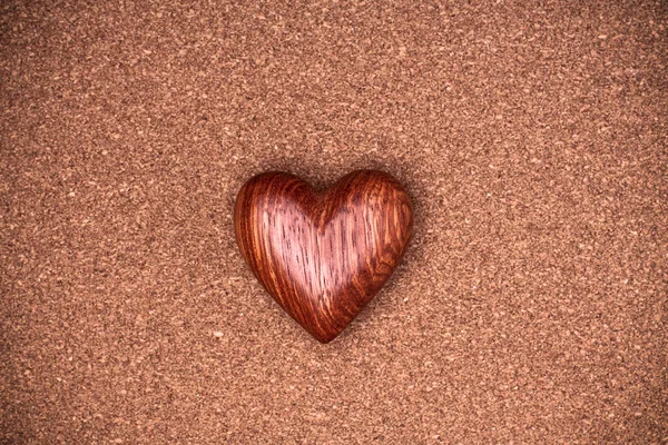 Un corazón de madera — Foto de Stock