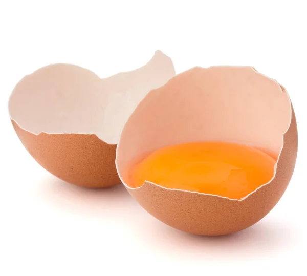 Gebroken ei in de "eggshell" — Stockfoto