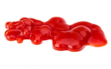 beyaz üzerine domates sosu