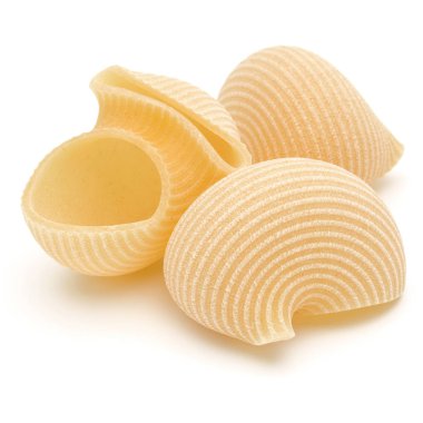 Beyaz üzerine İtalyan lumaconi