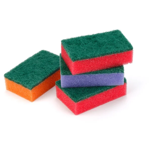 Stacked colorful sponges — Stock Photo, Image