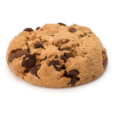 Çikolata parçacıklı kurabiye.