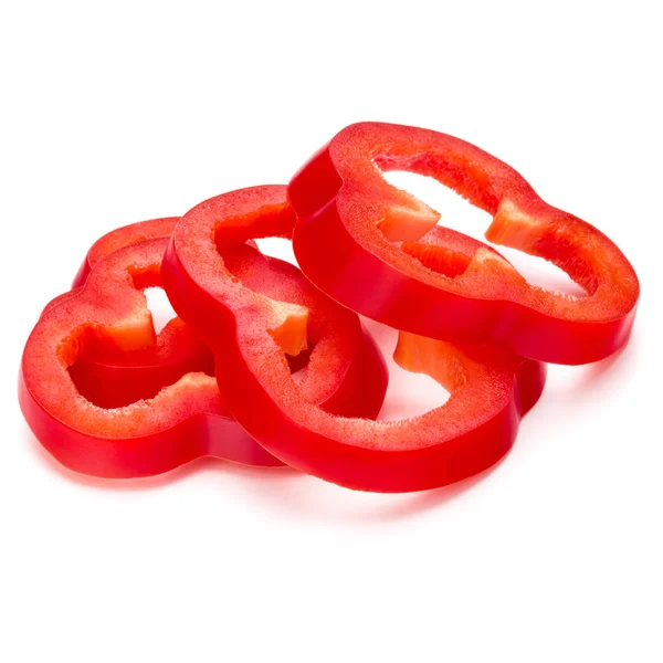 Red bell pepper slices — Stock Photo, Image