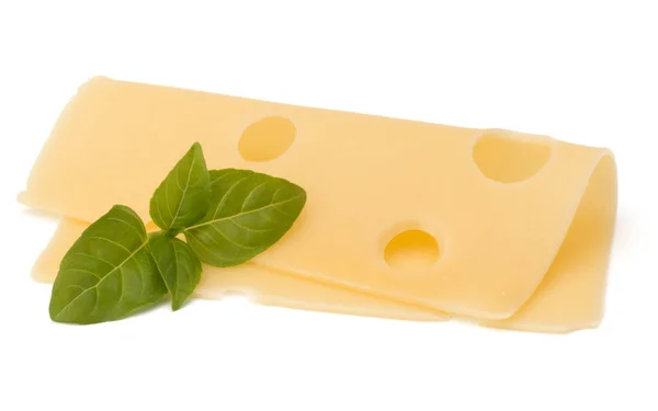 Τυρί και βασιλικό φύλλα — Φωτογραφία Αρχείου