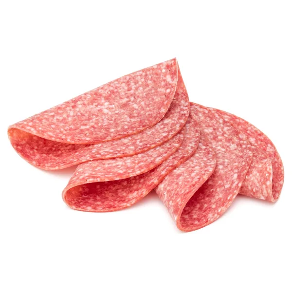 Salami rebanadas de salchicha ahumada —  Fotos de Stock