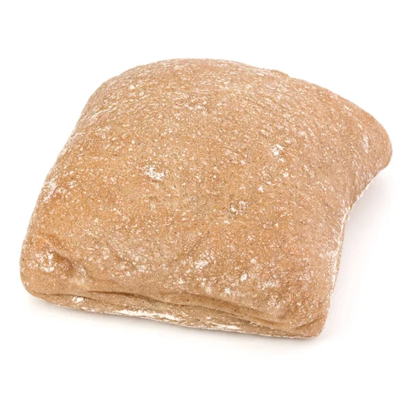 Pão Ciabatta sobre branco — Fotografia de Stock