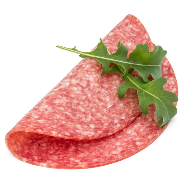 Gerookte salami worst segment — Stockfoto