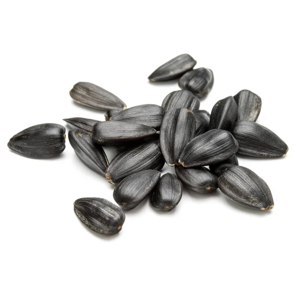 Sunflower seeds  on white — Stock Photo, Image