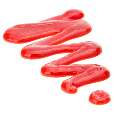 beyaz üzerine domates sosu 