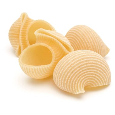 Beyaz üzerine İtalyan lumaconi 