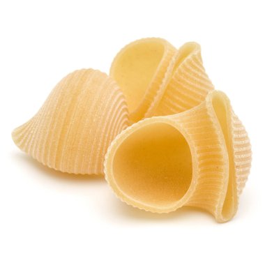 Beyaz üzerine İtalyan lumaconi 