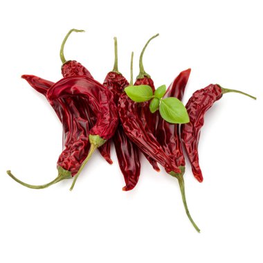 Kurutulmuş kırmızı biber. 