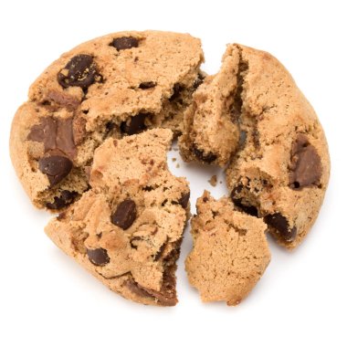 Çikolata parçacıklı kurabiye. 